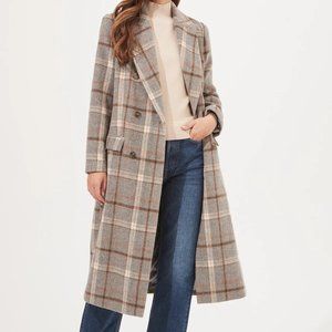 NWT | Astr the label | Raquel Plaid Double Breasted Coat | Size Medium